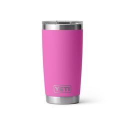 YETI Rambler 20 oz Wildflower Fuschia BPA Free Tumbler with MagSlider Lid