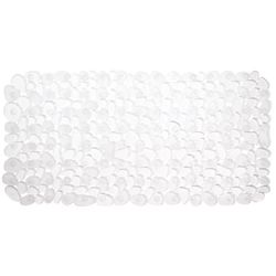 iDesign 26-1/2 in. L X 13-3/4 in. W Clear PVC Bath Mat