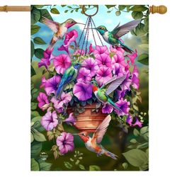 Briarwood Lane House Flag 28 in. H X 40 in. W