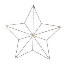 Celebrations LED Warm White Star Silhouette 15 in. Hanging Decor