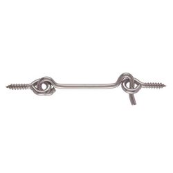 Ace 3 in. L Silver Stainless Steel Hook and Eye Closure 2 pk
