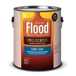 Flood CWF-UV 5 Matte Natural Fully-Transparent Water-Based Wood Finish 1 gal