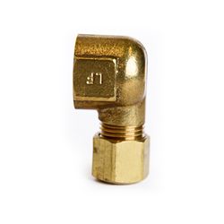 ATC 1/4 in. Compression X 1/4 in. D FPT Brass 90 Degree Elbow