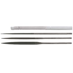 General 8.5 in. L Steel File Set 4 pc