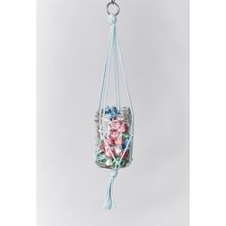 Primitive Planters Assorted Cotton 18 in. H Plant Hanger 1 pk