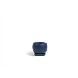 Momma Pots Gemstone Bolle 6 in. W Porcelain Planter Midnight