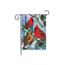 Briarwood Lane Woodland Wither Cardinals Garden Flag