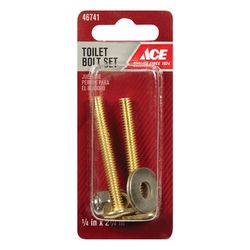 Ace Toilet Bolt Set Brass Plated For Universal