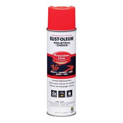 Rust-Oleum Industrial Choice Gloss Fluorescent Red-Orange Inverted Marking Paint 17 oz