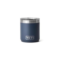 YETI Rambler 10 oz Navy BPA Free Ceramic Lined Stackable Lowball Tumbler with MagSlider Lid