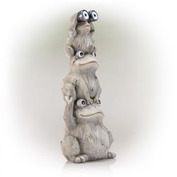 Alpine Fiberglass/MGO Gray 23 in. Statue