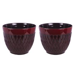 Alpine Stone Planter Red