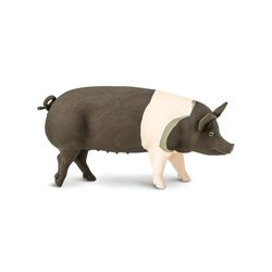 Safari Ltd. Safari Farm Hampshire Pig Toy Black/White