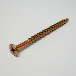 Ace No. 8 X 2-1/2 in. L Phillips Yellow Zinc Cabinet Screws 5 lb 555 pk