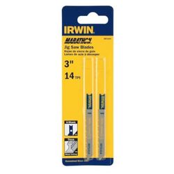 Irwin Marathon 3.25 in. Bi-Metal U-Shank Jig Saw Blade 10 TPI 2 pk
