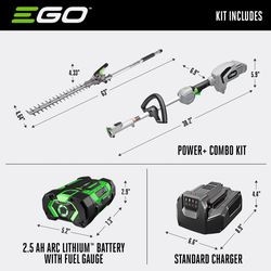 EGO Power+ MHT2001 20 in. 56 V Battery Multi-Head Combo Kit Kit (Battery & Charger)