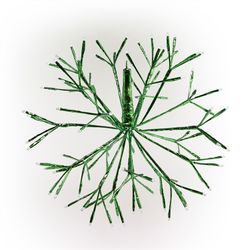Alpine Hanging Snowflake 10 in. Porch Decor