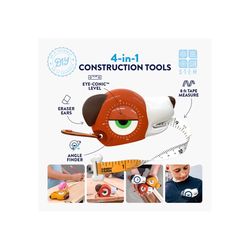 Handy Famm Fido Dog Kid's Tape Measure Brown
