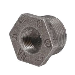 STZ Industries 3/4 in. MIP each X 3/8 in. D FIP Black Malleable Iron Hex Bushing