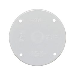 Sigma Engineered Solutions Round Plastic 4.29 in. H X 4.29 in. W Flat Box Cover