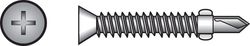 HILLMAN No. 4 Ga. X 2-3/4 in. L Phillips Flat Head Sheet Metal Screws 100 pk