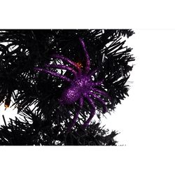 Celebrations Orange 50 ct 10 ft. LED Prelit Spider Garland