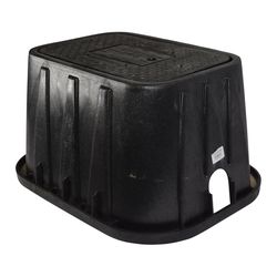NDS 19 in. W X 14 in. D X 12 in. H Rectangular Valve Box with Cover Black