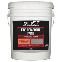 Insl-X Flat White Acrylic Fire Retardant Paint 5 gal