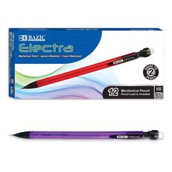 Bazic Products Electra HB 0.7 mm Mechanical Pencil 12 pk Black/Red