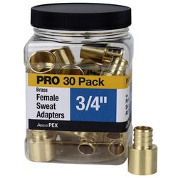 Apollo Pro 3/4 in. PEX Barb in to X 3/4 in. D Female Sweat Brass Adapter
