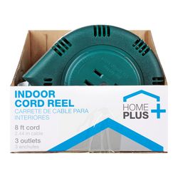 Home Plus 8 ft. L Plastic Cord Reel