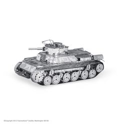 Fascinations Metal Earth Chi-Ha Tank 3D Model Kit Gray/Silver 1 pc