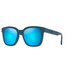 Maui Jim Honua AF Sunglasses Unisex Matte Petrol Blue Frame Blue Hawaii Lens Polarized