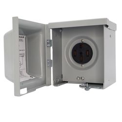 Connecticut Electric 50 amps 120/240 V 1 space 50 amps Power Outlet Box