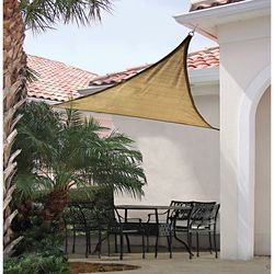 ShelterLogic Polyethylene Triangle Shade Sail Canopy 0.05 ft. H X 12 ft. W X 12 ft. L