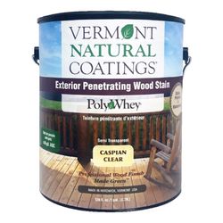 Vermont Natural Coatings PolyWhey Semi-Transparent Matte Caspian Clear Penetrating Waterborne Exteri