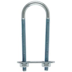 Hampton 1/4 in. X 1-1/8 in. W X 3-1/2 in. L Coarse Zinc-Plated Steel U-Bolt
