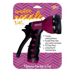 MidWest Quality Gloves 9 Pattern Adjustable Plastic Hose Nozzle