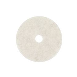 3M Natural Blend 19 in. D Non-Woven Natural/Polyester Fiber Floor Polishing Pad White