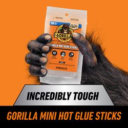 Gorilla .27 in. D X 4 in. L All Purpose Mini Glue Sticks Clear 10 pk