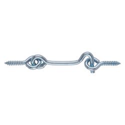 Ace Small Zinc-Plated Silver Steel 2 in. L Hook and Eye 2 pk