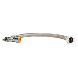 QuickFitting 1/2 in. Push in. X 7/8 in. D Ballcock 12 in. Brass Toilet Connector