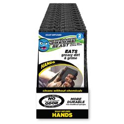 Grease Beast Non-Scratch Antibacterial Scrubber Sponge For All Purpose 3.25 in. L 2 pk