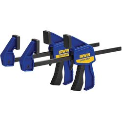 Irwin Quick-Grip 6 in. X 2-7/16 in. D Bar Clamp 100 lb 2 pc