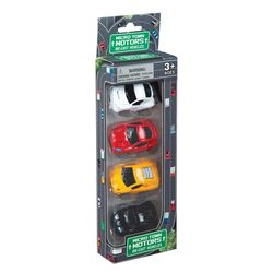 Playmaker Toys Race Cars Die Cast Assorted 4 pc