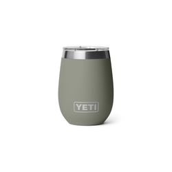 YETI Rambler 10 oz Pampa Green BPA Free Ceramic Lined Wine Tumbler with MagSlider Lid