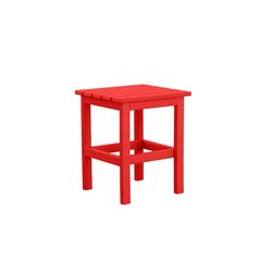 Durogreen Red Square HDPE Classic Side Table