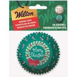 Wilton Merry Christmas Baking Cups 24 pc