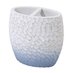 Avanti Linens Blue Fin Bay Blue Plastic Toothbrush Holder