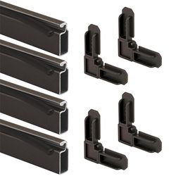 Prime-Line Bronze Aluminum 5/16 in. W X 3/4 in. L Screen Frame Kit 1 pk